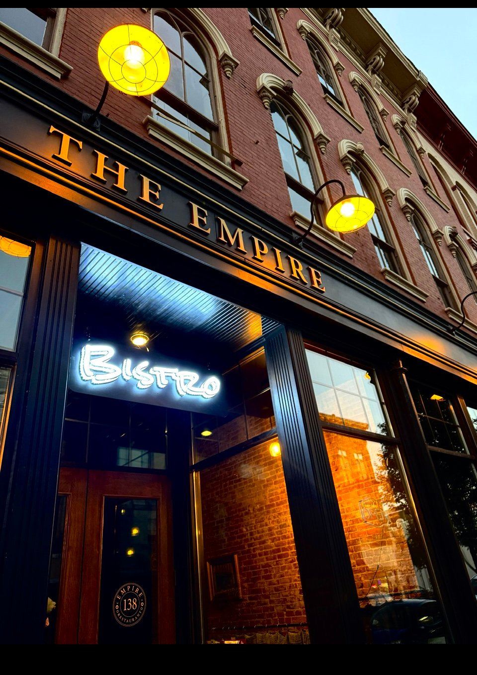 The Empire Bistro entrance on South Washington Street in downtown Tiffin