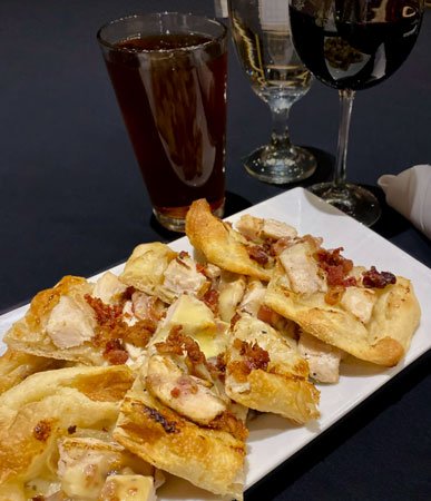 Chicken bacon ranch flatbread at The Empire Bistro