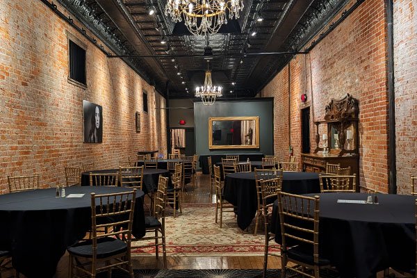 Private dining room showing the event seating area