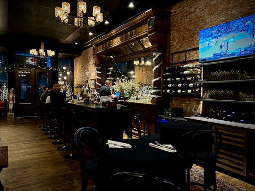 The Empire Bistro bar and dining room